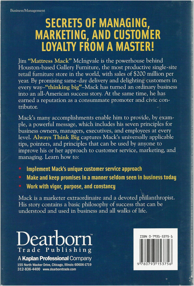 Always Think Big,New