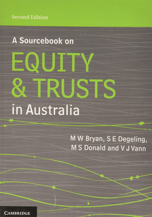 A Sourcebook on Equity and Trusts in Australia,Used