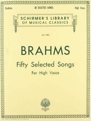 50 Selected Songs: High Voice (Schirmer's Library of Musical Classics, Vol 1582),New
