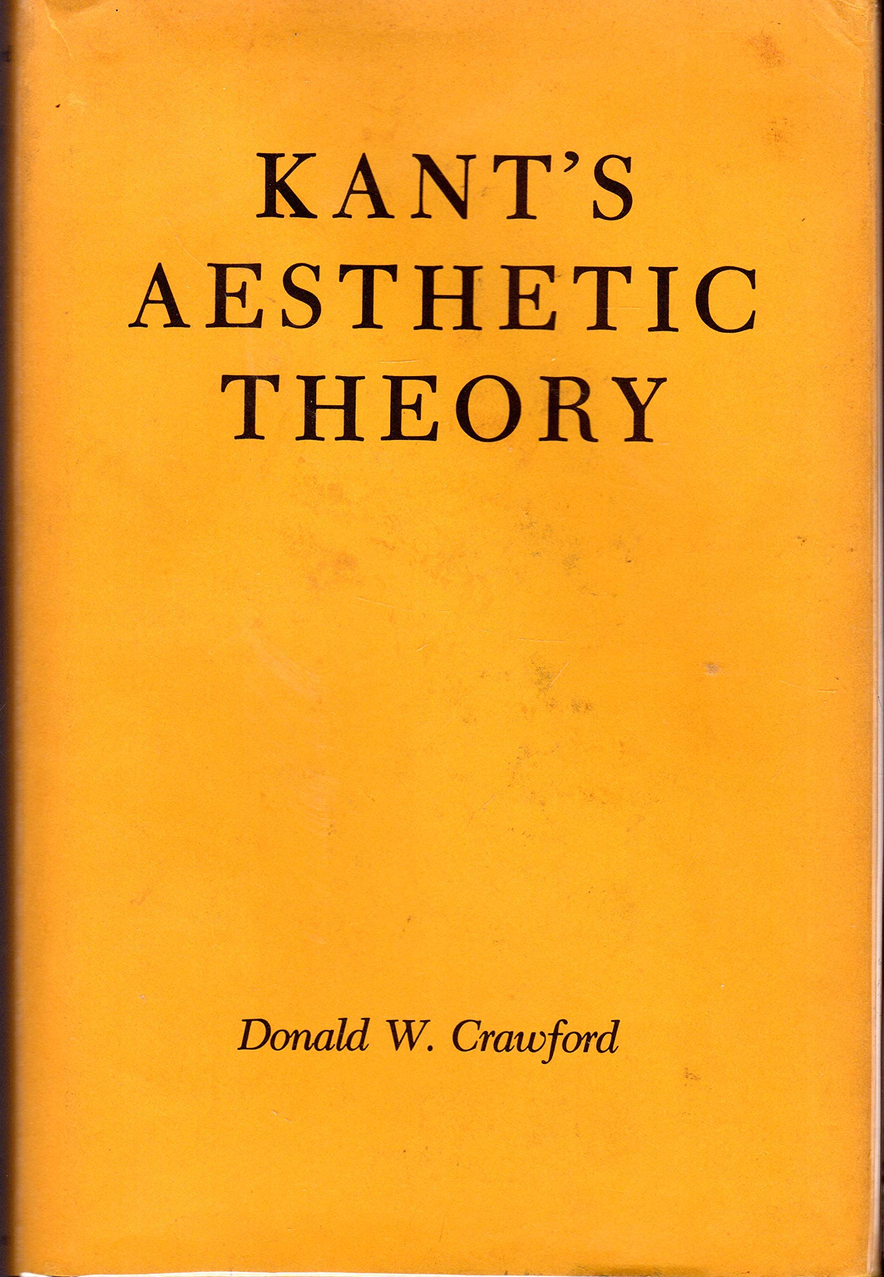 Kants Aesthetic Theory,Used