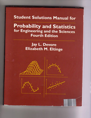 Probability and Statistics for Engineering and the Sciences (Student Solutions Manual)