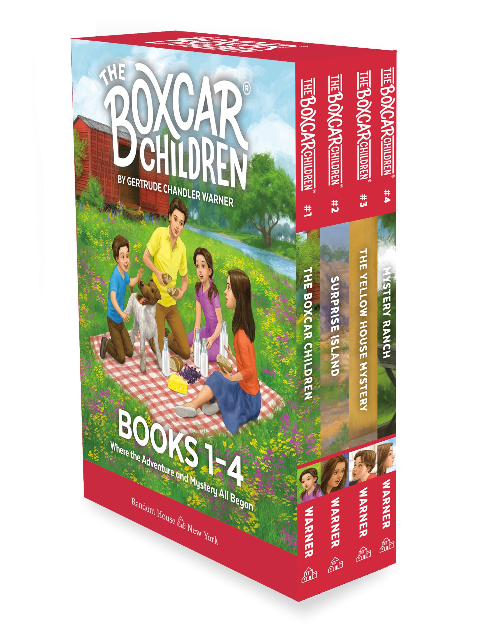 The Boxcar Children Mysteries Boxed Set 14: The Boxcar Children; Surprise Island; The Yellow House; Mystery Ranch,New