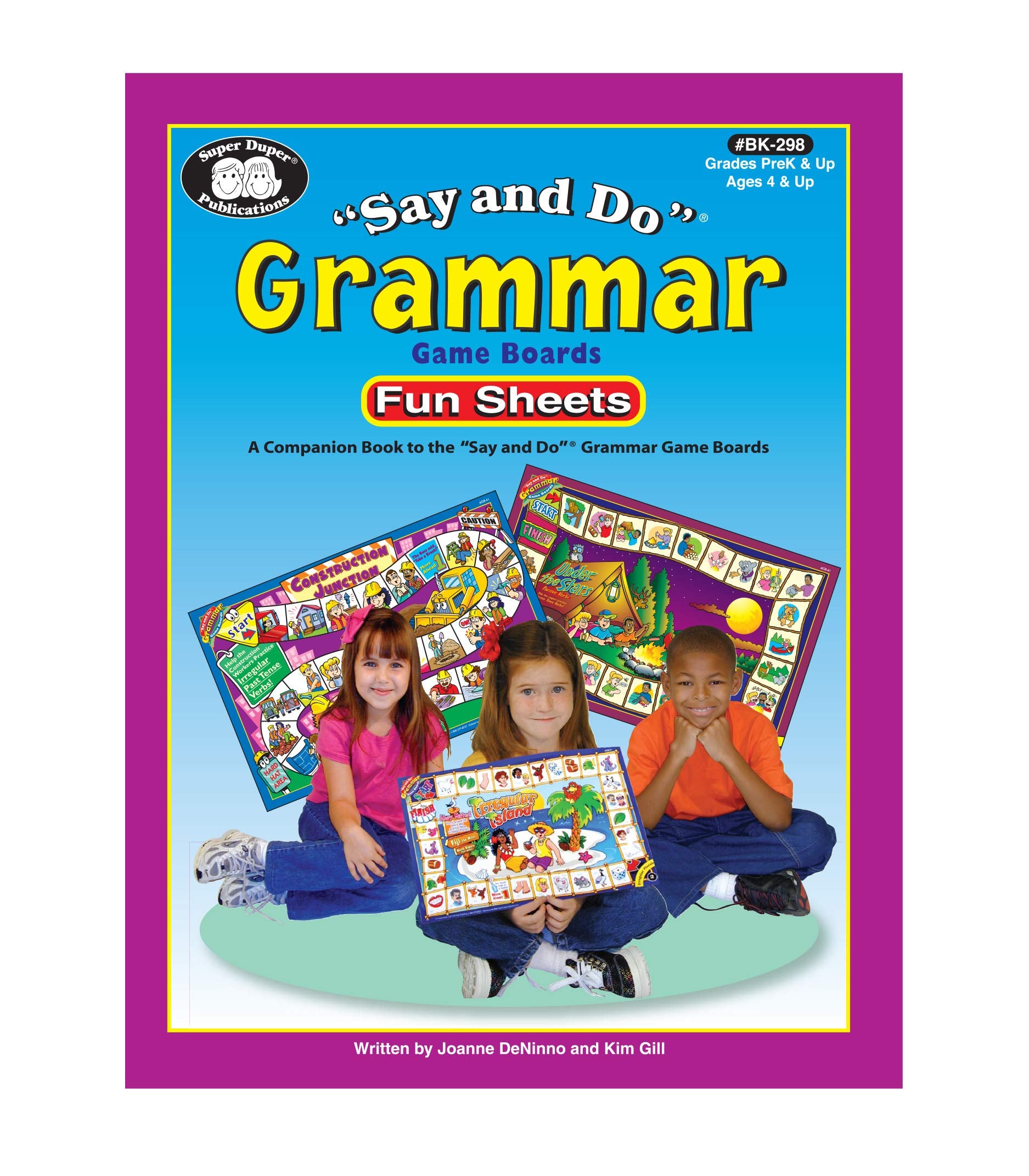 Super Duper Publications  Say and Do Grammar Game Board Fun Sheets  Educational Resource for Children