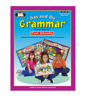 Super Duper Publications  Say and Do Grammar Game Board Fun Sheets  Educational Resource for Children