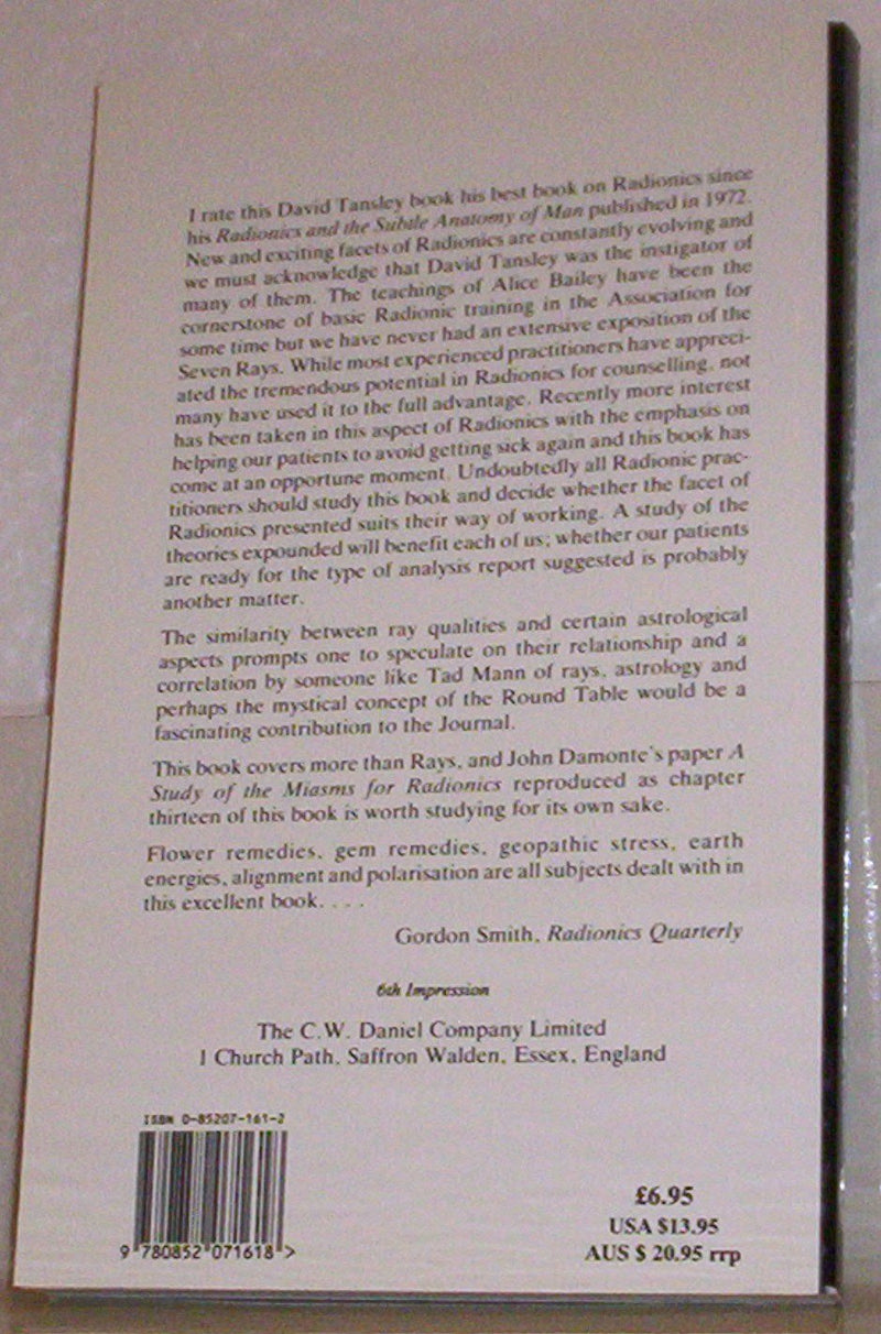 Chakras: Rays And Radionics,New