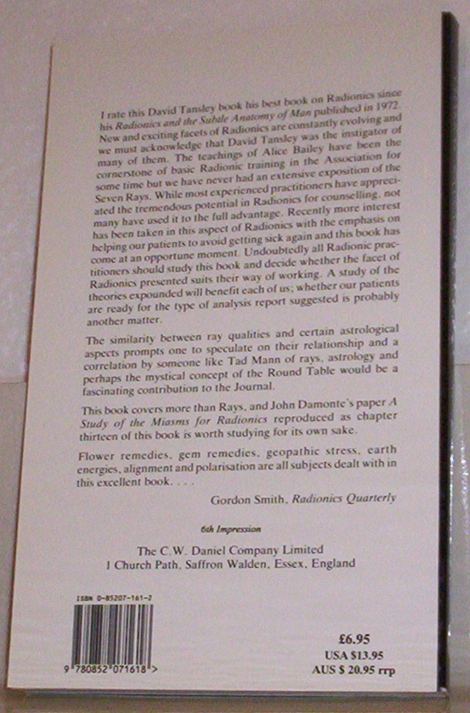 Chakras: Rays And Radionics,New