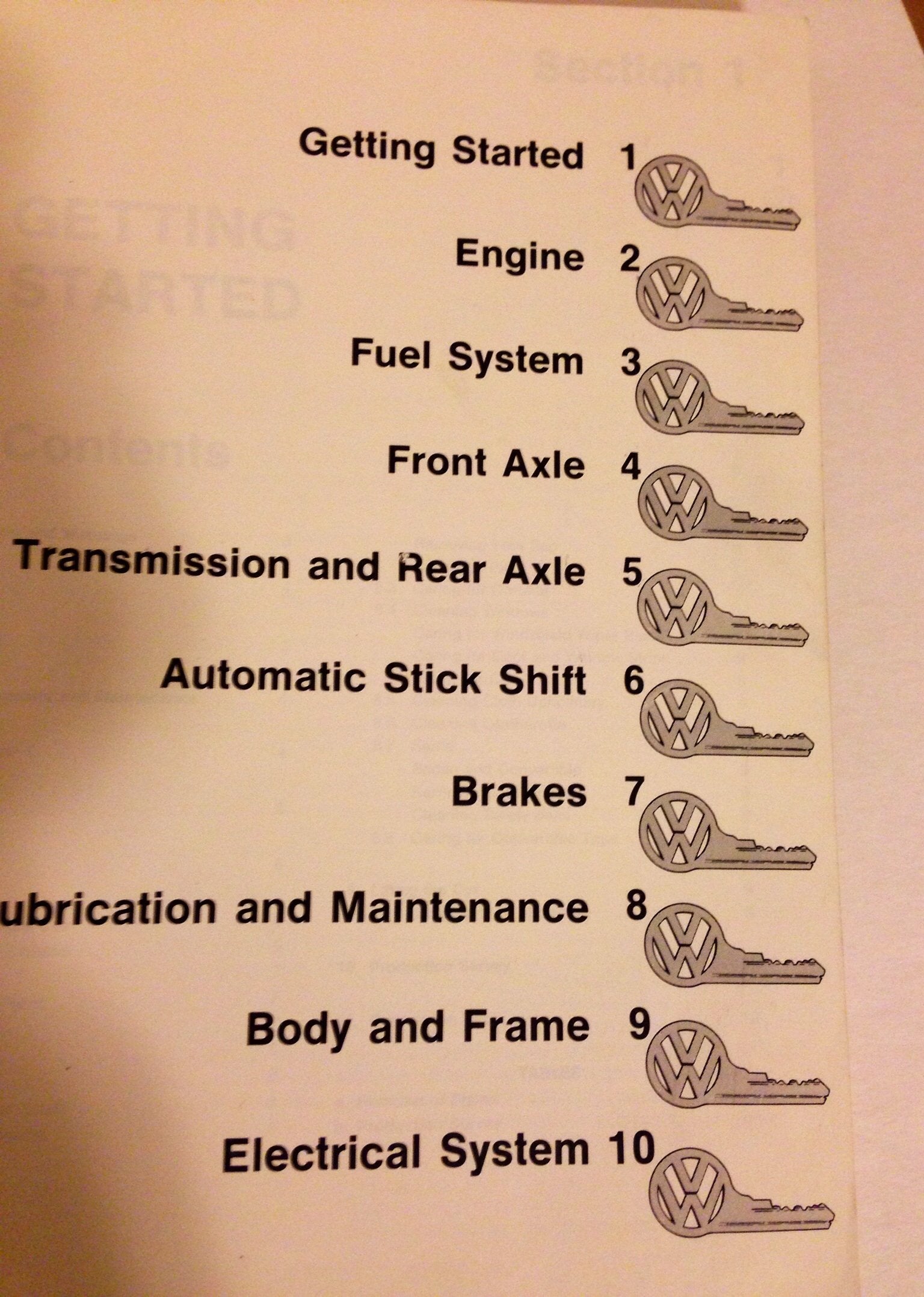 Volkswagen Beetle and Karmann Ghia Service Manual, Type 1: 1966, 1967, 1968, 1969 (Volkswagen Service Manuals),Used