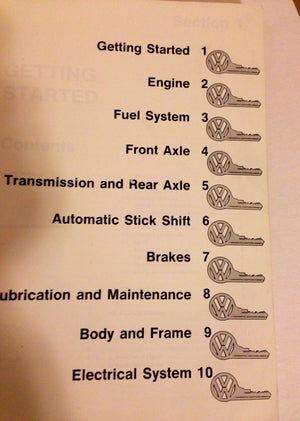 Volkswagen Beetle and Karmann Ghia Service Manual, Type 1: 1966, 1967, 1968, 1969 (Volkswagen Service Manuals),New