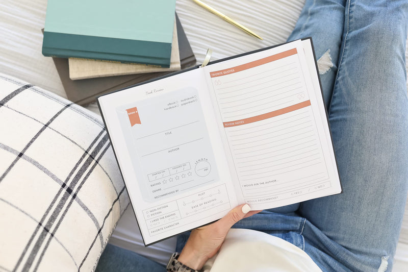 Reading Journal: For the Love of Books, A Book Journal and Planner for Book Lovers to Track, Log and Review,Used