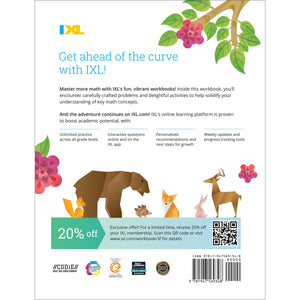 IXL Fractions 3rd Grade Math Workbook, Mathematics Book for Kids Ages 89 Covering Addition, Subtraction, Multiplication, Divisi,New