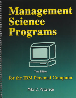 Management Science Programs for the IBM Personal Computer,Used