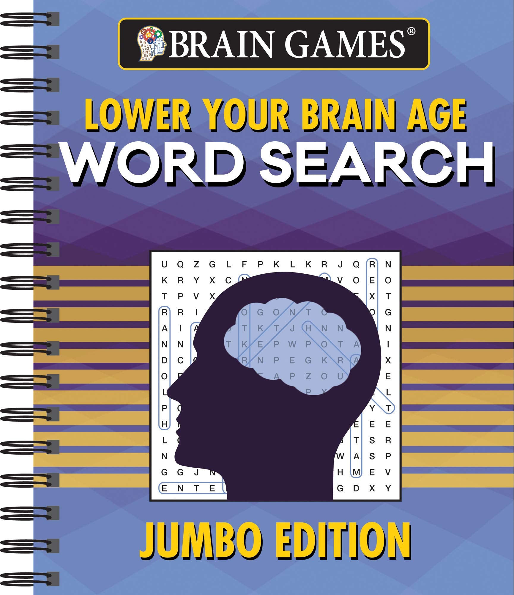 Brain Games  Lower Your Brain Age Word Search: Jumbo Edition,Used