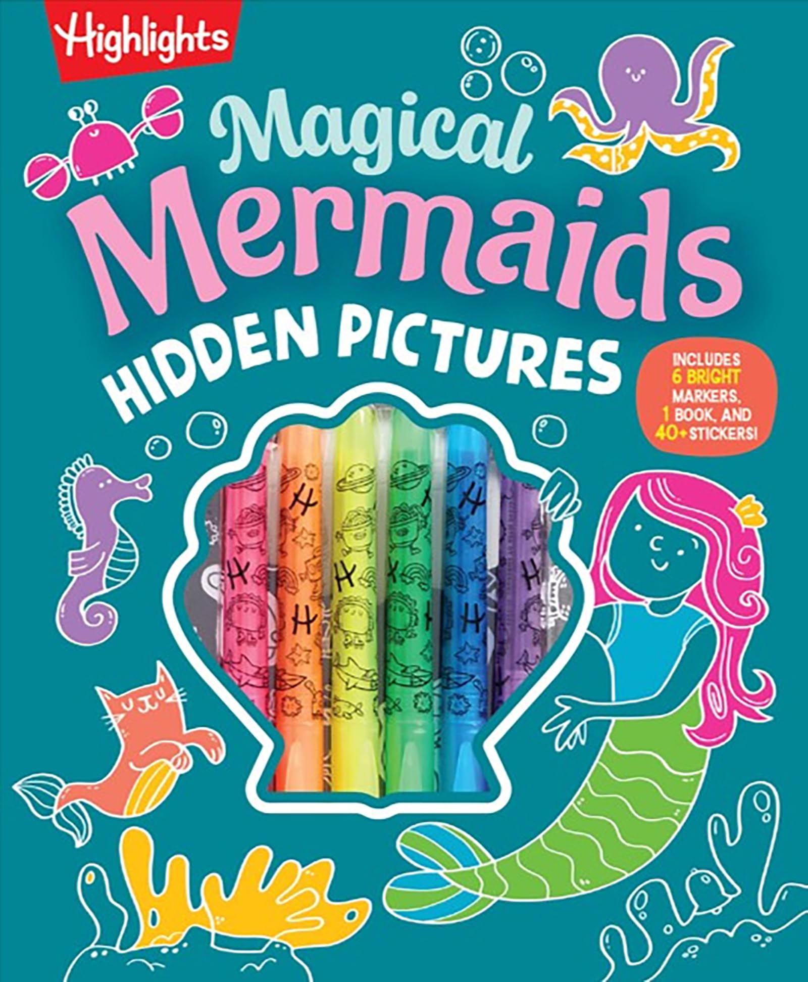 Magical Mermaids Hidden Pictures (Highlights Hidden Pictures Coloring Kits)
