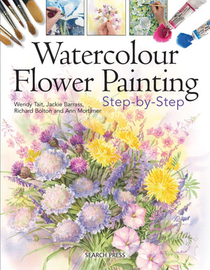 Watercolour Flower Painting StepByStep,Used