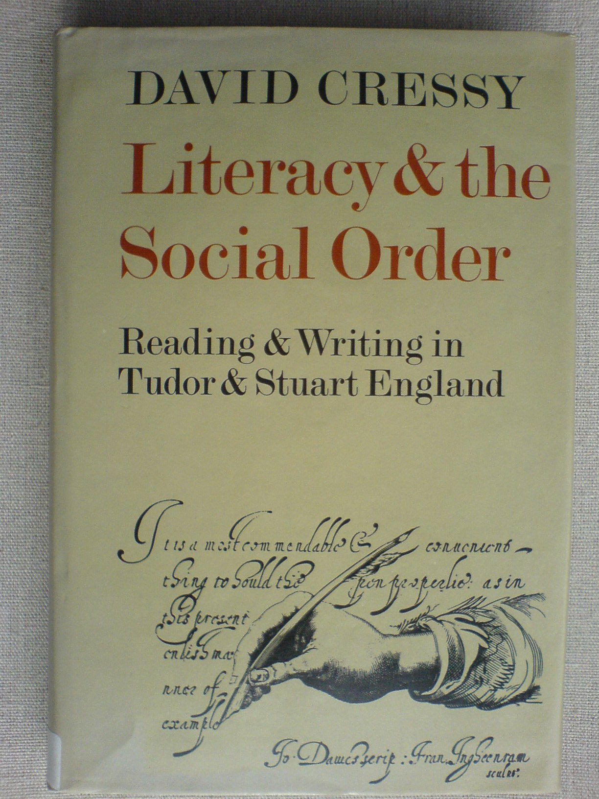 Literacy and the Social Order: Reading and Writing in Tudor and Stuart England,Used