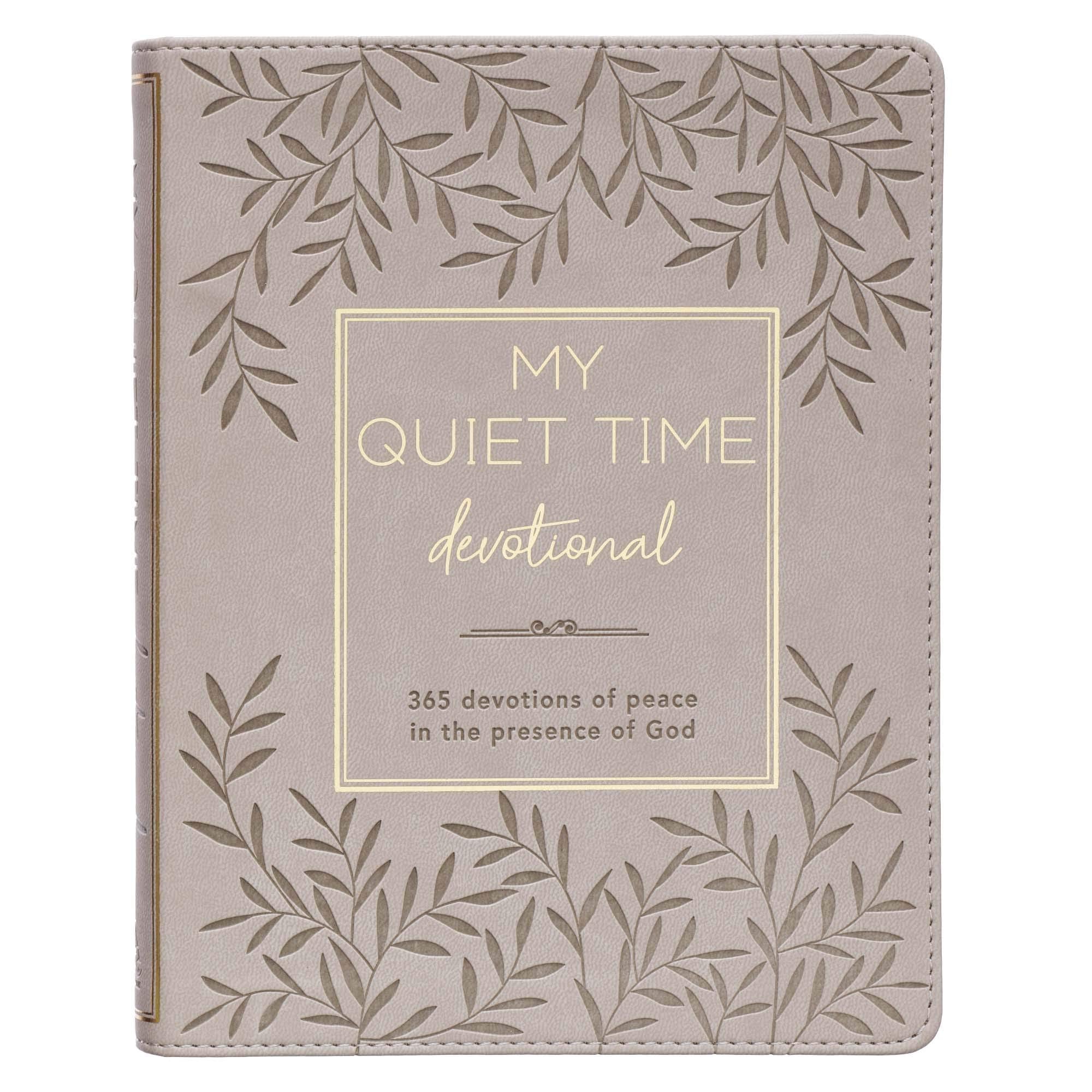 My Quiet Time Devotional  365 Devotions for Women To Bring You Into The Peace Of The Presence of God Cappuccino, Faux Leather F