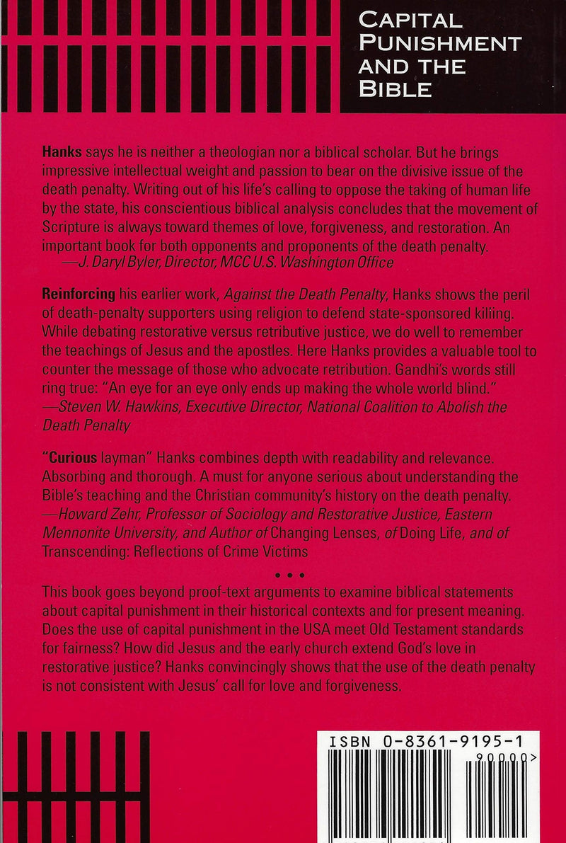 Capital Punishment and the Bible /Out of Print,Used