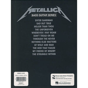 Metallica  Bass Guitar Songbook: NoteforNote Tablature for Classic Metal Hits  Play It Like It Is Series  Includes Enter Sand,Used
