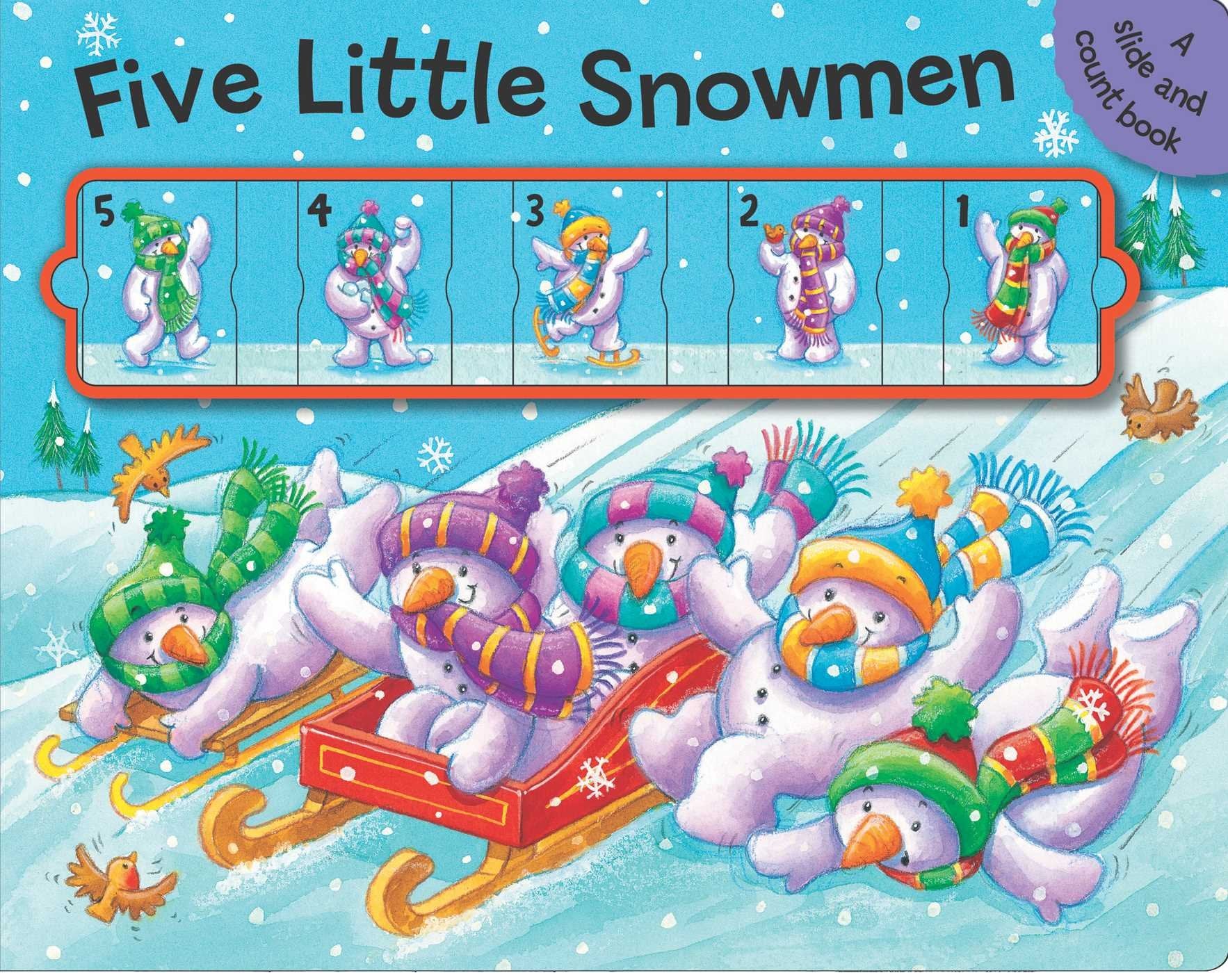 Five Little Snowmen: A Slide and Count Book,Used
