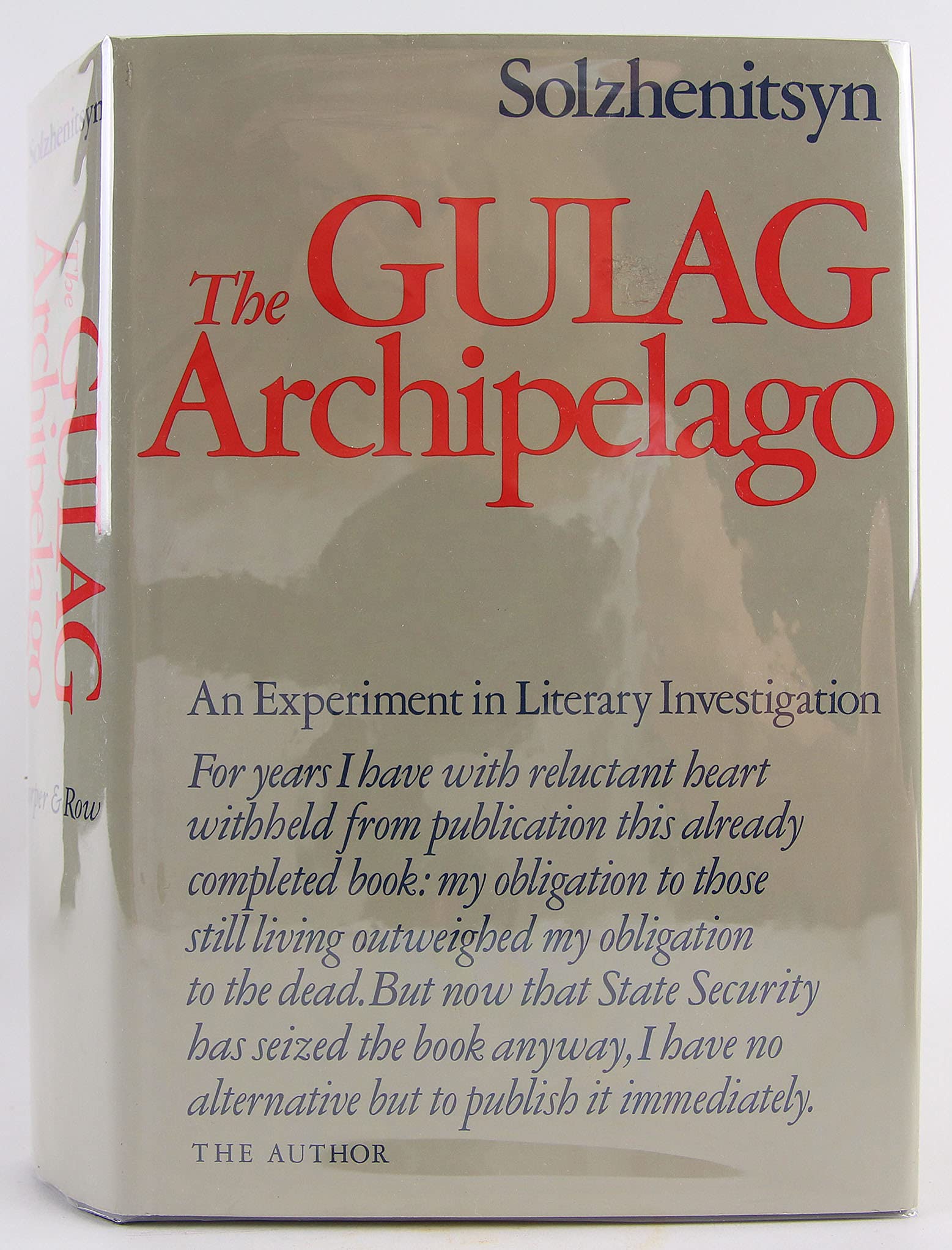 The Gulag Archipelago, 19181956: An Experiment In Literary Investigation (English And Russian Edition)