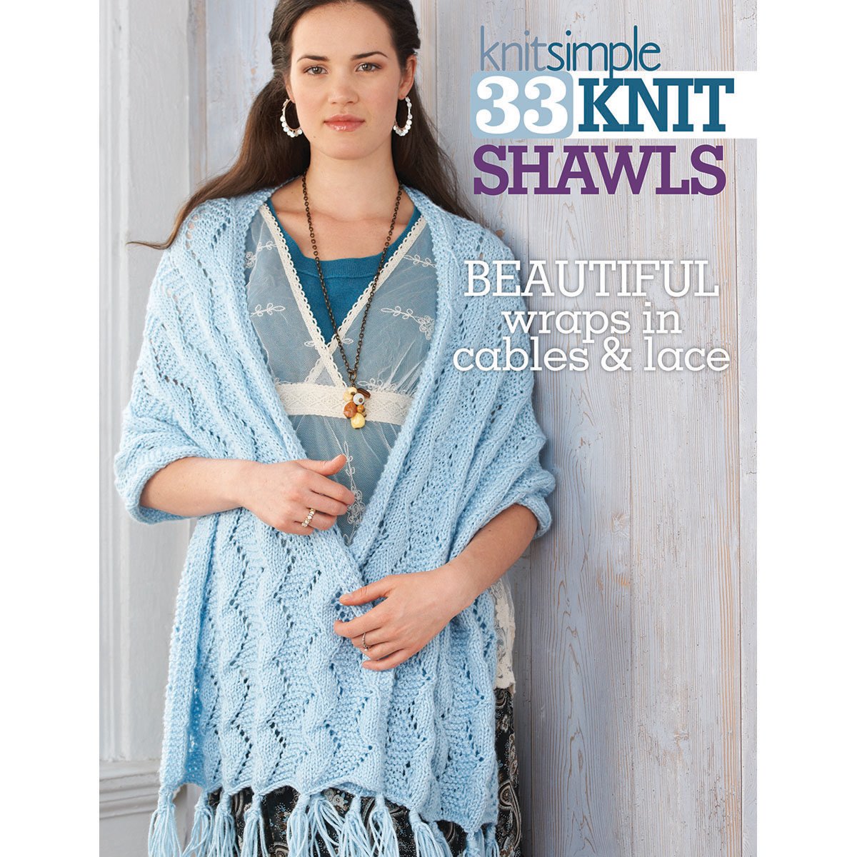 33 Knit Shawls: Beautiful Wraps in Cables and LaceExquisite Collection of Shawls Covers many Different Techniques, Stitches, an,Used