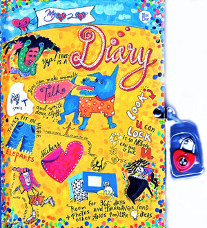 My Heart 2 Heart Diary: Blue Dog-new