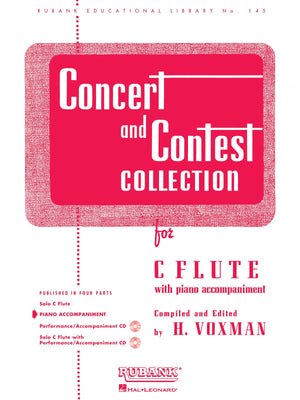 Concert and Contest Collection for C Flute: Piano Accompaniment (Rubank Educational Library, 145),Used
