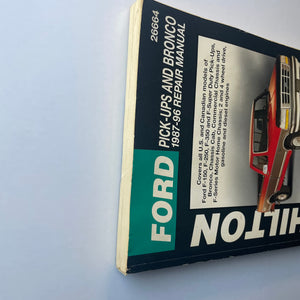 Chilton'S Ford Pickups And Bronco 198796 Repair Manual (Chilton'S Total Car Care Repair Manual)