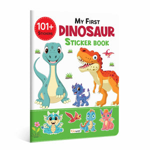 My First Dinosaur Sticker Book: Adventure With 101+ Stickers - Activity Book For Kids, Kids Activity Book, Sticker Fun And Learning For Kids Ages 3-12