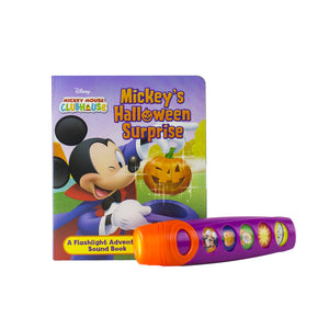 Disney Mickey Mouse Clubhouse  Halloween Surprise Sound Book and Flashlight Set  PI Kids,Used