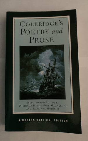 Coleridge'S Poetry And Prose: A Norton Critical Edition (Norton Critical Editions),New