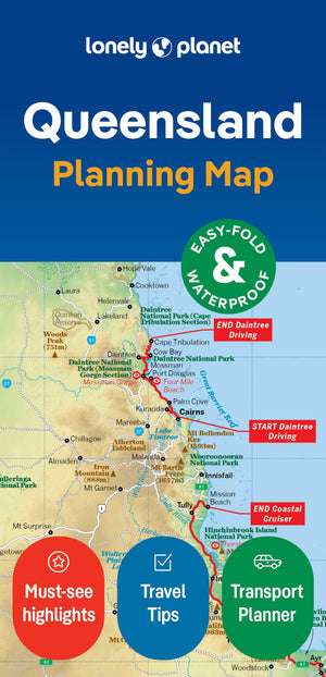 Lonely Planet Queensland Planning Map,New