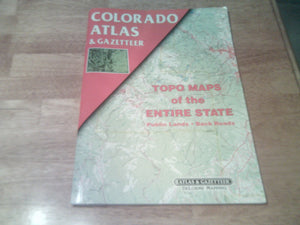Colorado Atlas And Gazetteer,New