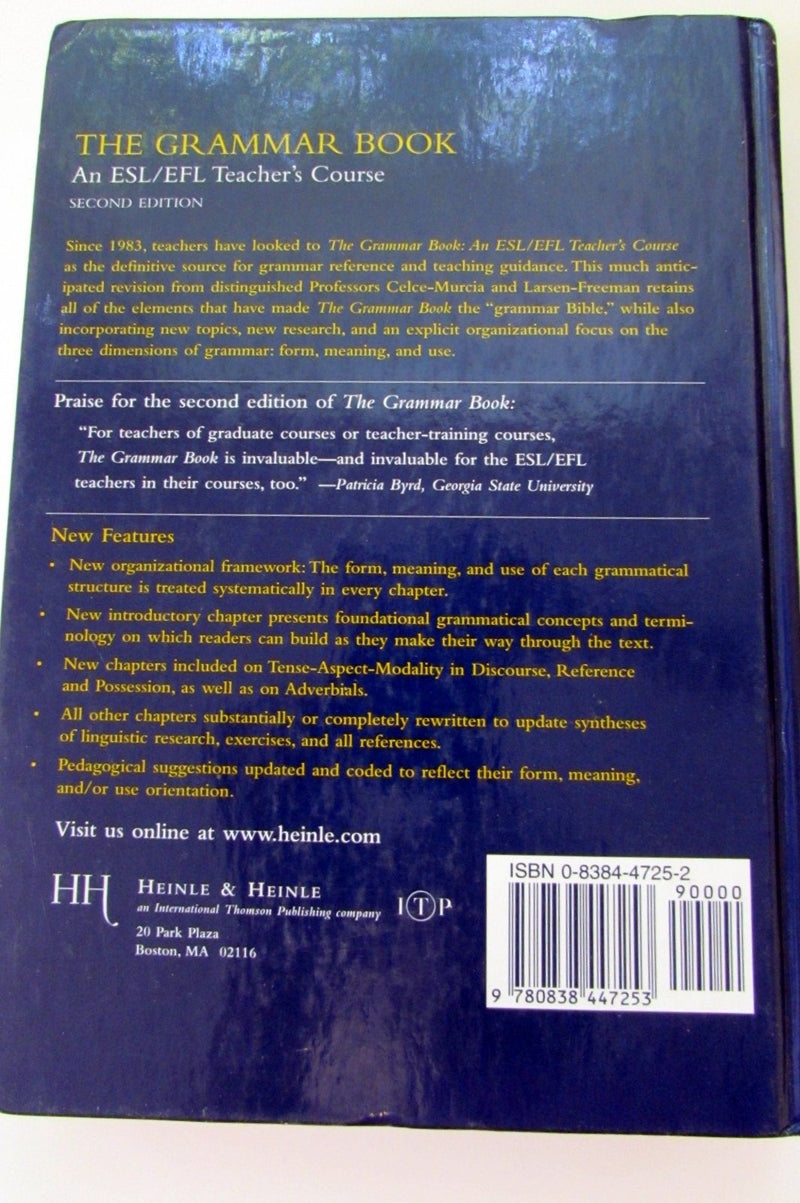 The Grammar Book: An ESL/EFL Teacher's Course, Second Edition,Used