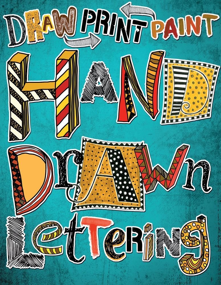 Hand Drawn Lettering: Draw Print Paint,Used