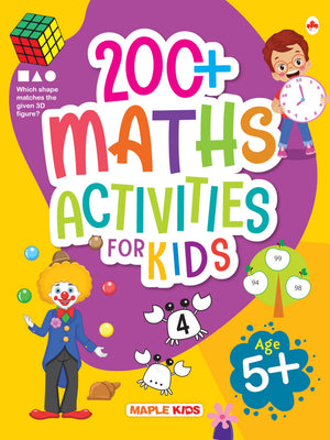 Math Activity Book For Kids - 200+ Activities For Age 3+ Years - Counting - Addition - Subtraction - Math Activities For Nursery, Pre-School Children