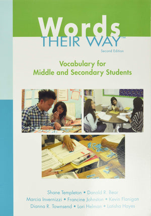 Words Their Way: Vocabulary for Middle and Secondary Students (Words Their Way Series),Used
