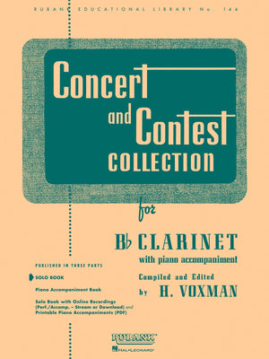Concert and Contest Collection for Bb Clarinet: Solo Book Only,Used