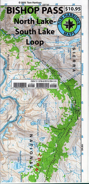 Bishop Pass Trail Map (Ca) (Tom Harrison Maps),New