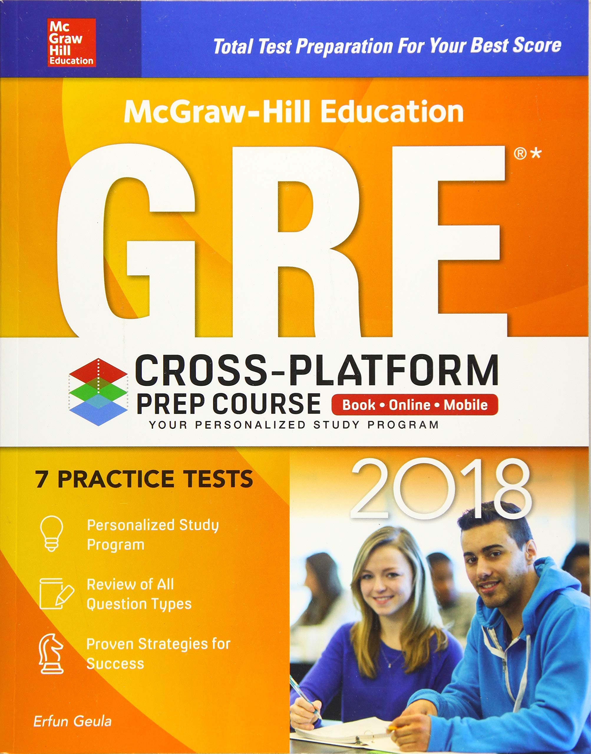 McGrawHill Education GRE 2018 CrossPlatform Prep Course,Used