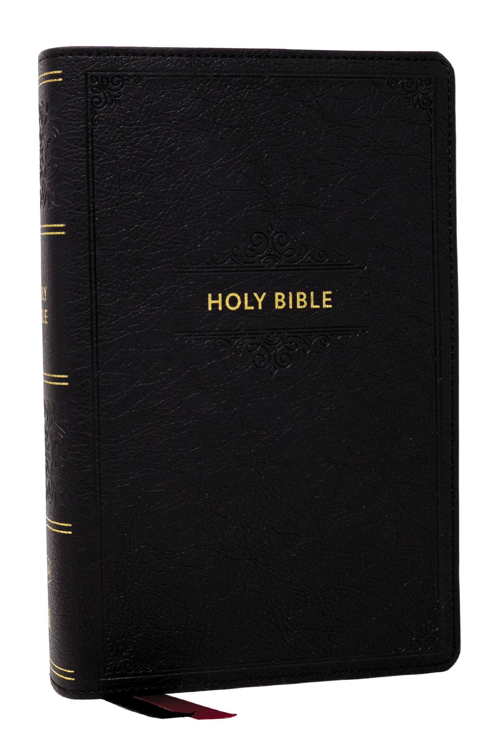 Kjv Personal Size Large Print EndOfVerse Reference Bible, Black Leathersoft, Red Letter, Comfort Print (Thumb Indexed)