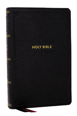 Kjv Personal Size Large Print EndOfVerse Reference Bible, Black Leathersoft, Red Letter, Comfort Print (Thumb Indexed)