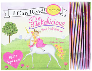 Pinkalicious 12Book Phonics Fun!: Includes 12 Minibooks Featuring Short And Long Vowel Sounds (My First I Can Read),New