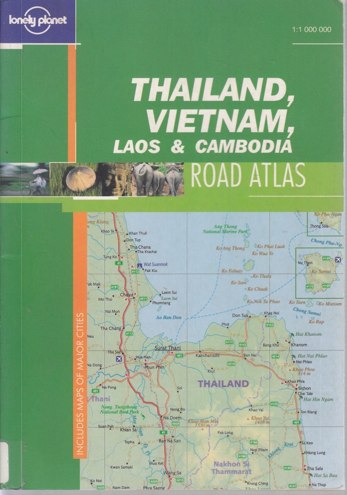 Lonely Planet Thailand, Vietnam, Laos & Cambodia Road Atlas (Travel Atlases),Used
