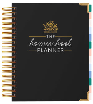 The Homeschool Planner: Beautiful and Undated with Monthly Tabs  To Do List, Goals, Meal Planning & Academic Tools  Homeschoolin,New
