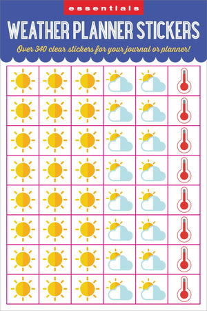 Essentials Weather Planner Stickers (300 stickers),Used