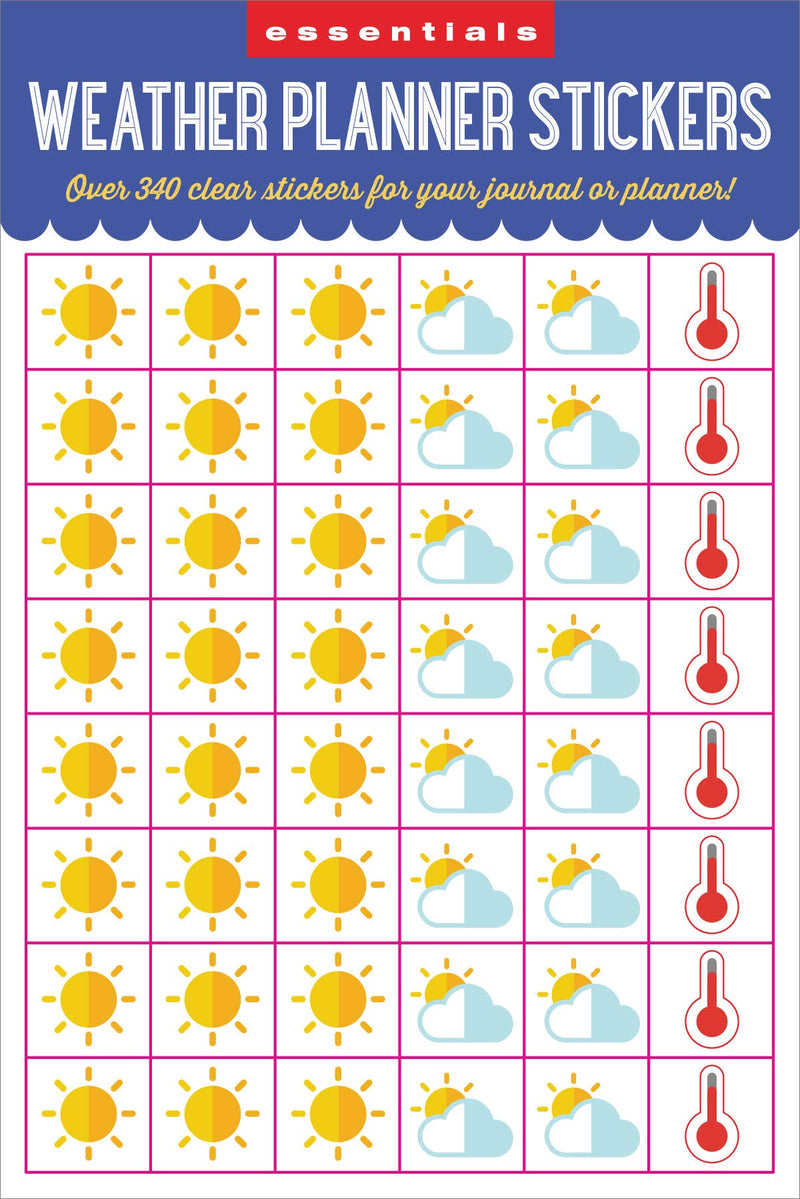 Essentials Weather Planner Stickers (300 stickers),Used