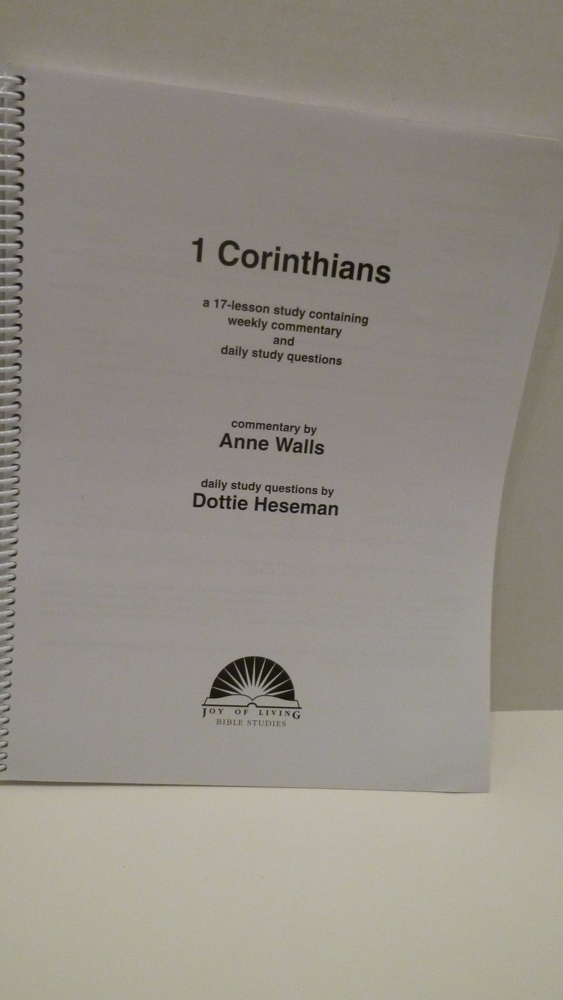 1 Corinthians (Joy of Living Bible Studies) by Anne Walls (20070801),New