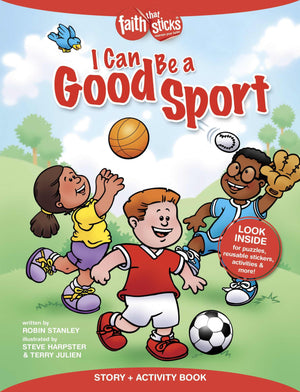 I Can Be a Good Sport Story + Activity Book (Faith That Sticks Books),Used