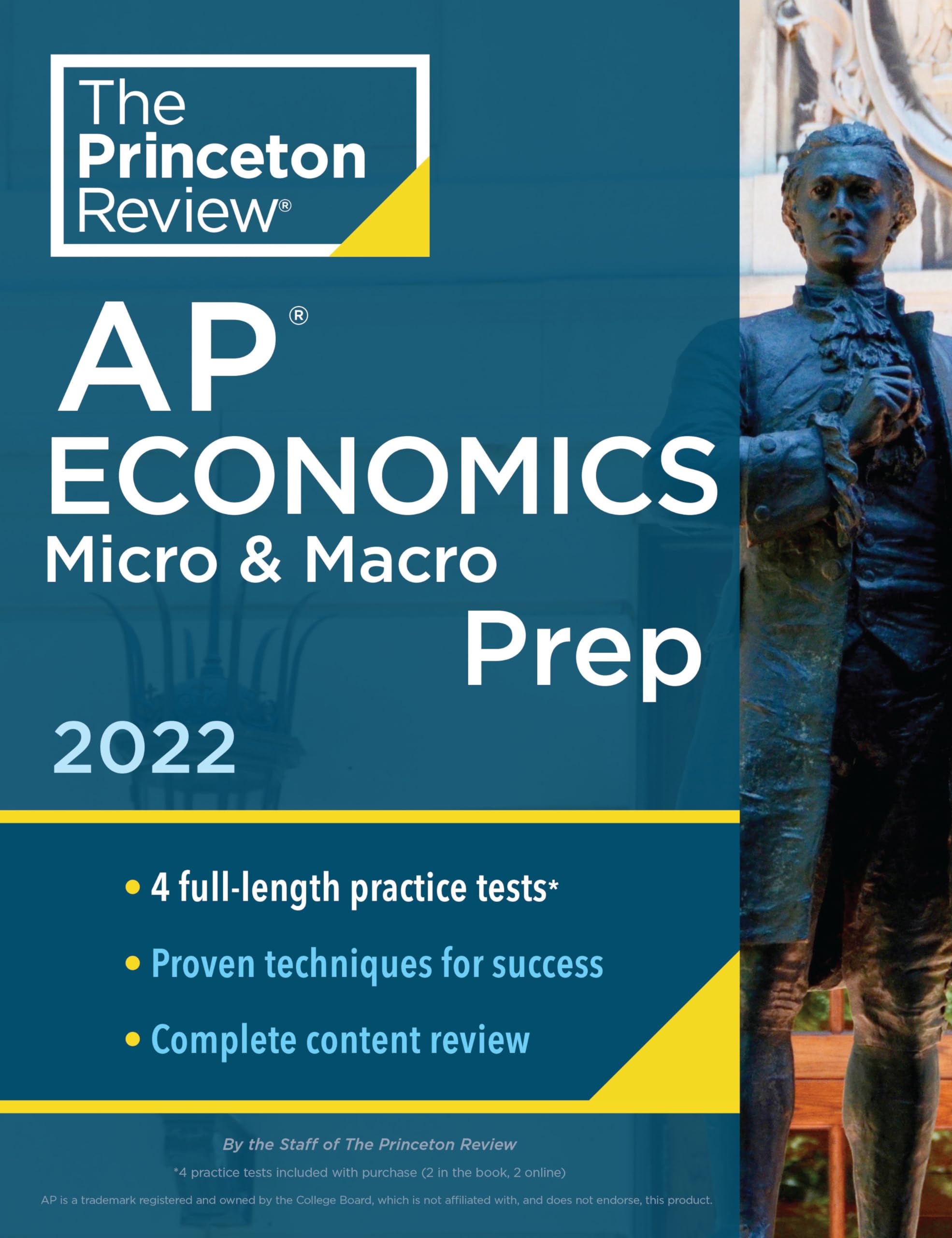 Princeton Review Ap Economics Micro & Macro Prep, 2022: 4 Practice Tests + Complete Content Review + Strategies & Techniques (20,Used